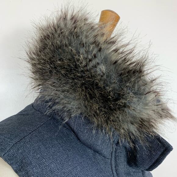 The Limited Down Feather Puffer Vest Faux Fur Small - Picture 3 of 8